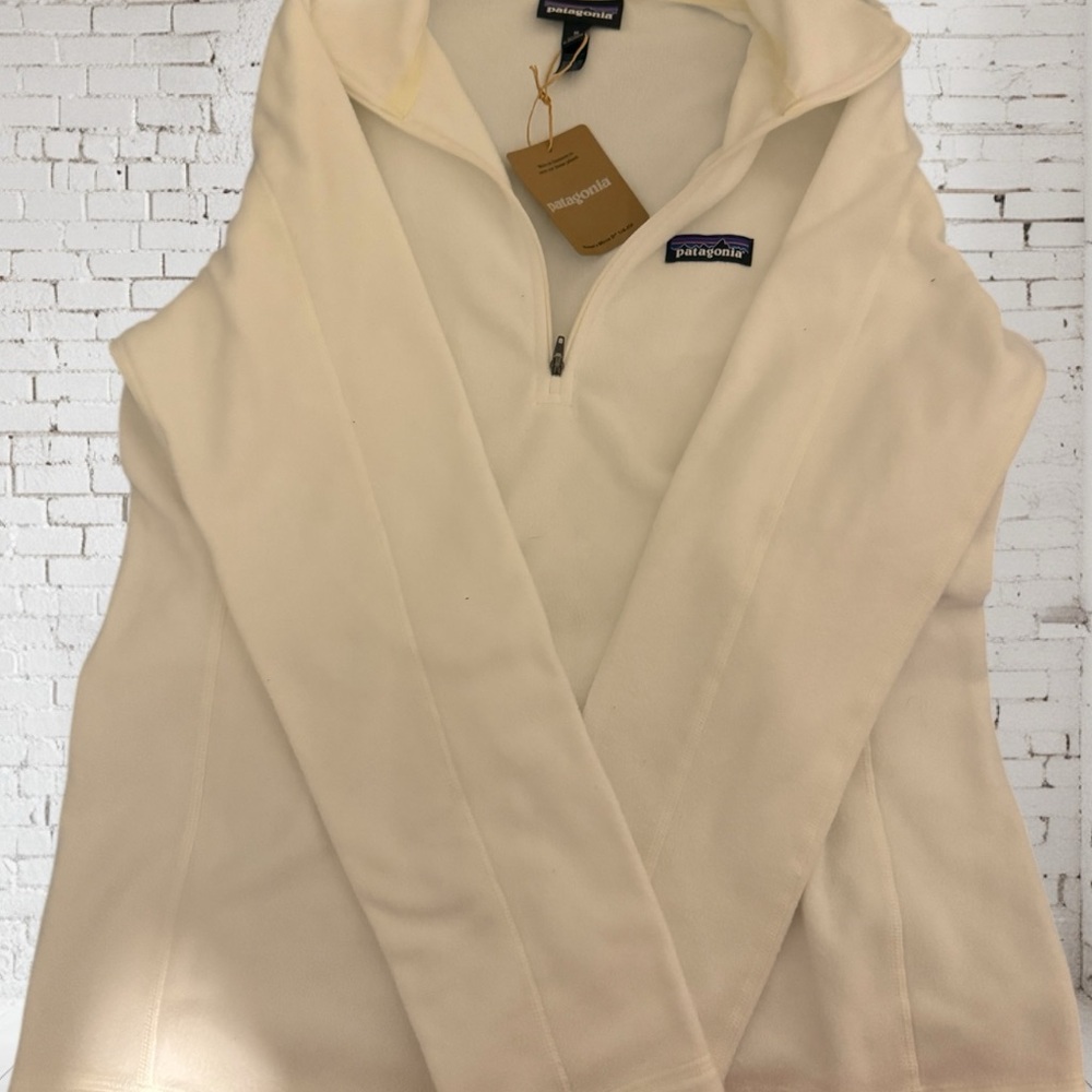 Patagonia Bright White Fleece Pullover